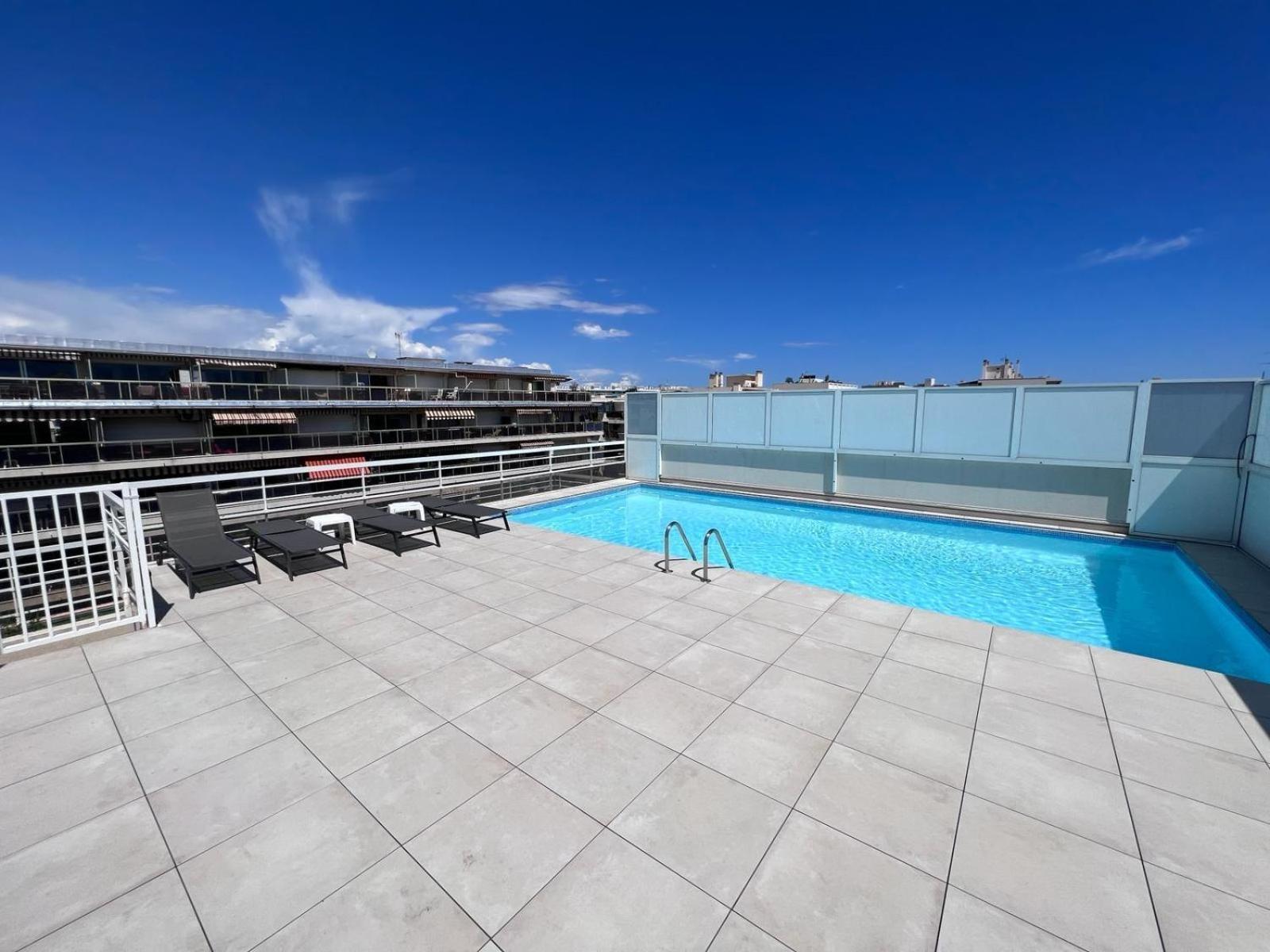 Villa D'Este - Apt 4 Prs - Clim - 300M Plage - Piscine-Parking En Option 胡安莱潘 外观 照片